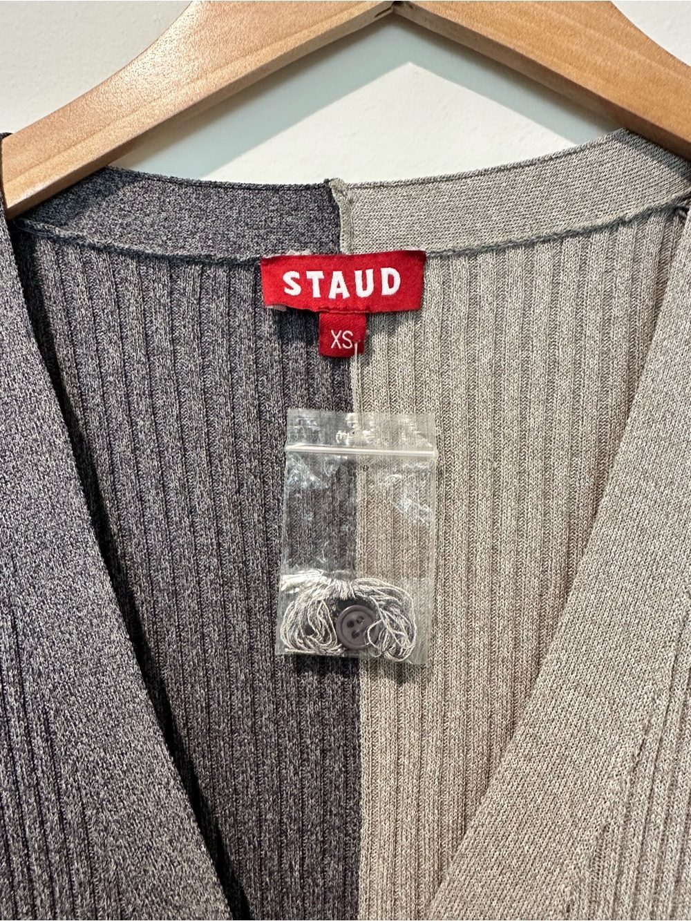 New STAUD Shoko Color Blocked
Cardigan Sweater Dress - Picture 12 of 14